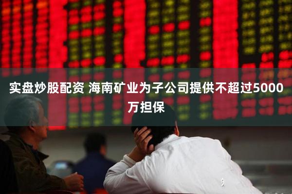 实盘炒股配资 海南矿业为子公司提供不超过5000万担保