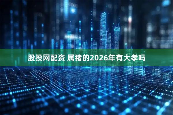 股投网配资 属猪的2026年有大孝吗